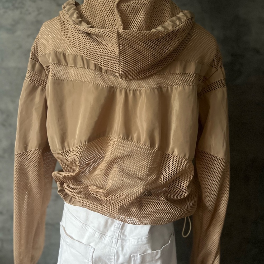 Tan Utility Jacket Lightweight Collared - image 8